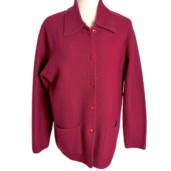 60’s Vintage Cherokee wool red jacket coat size S lagonlook - Picture 1 of 6